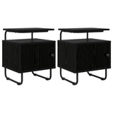 Bedside Cabinet 2 pcs Black Oak 40 x 36.5 x 50 cm 8007636
