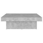 Coffee Table Concrete Grey 90x90x28 cm Engineered Wood 806916