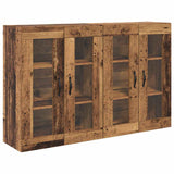 Wall Cabinets 2 pcs Old Wood 69.5 x 34 x 90 cm Engineered Wood 3402686