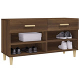 Shoe Cabinet Brown Oak 102x35x55 cm Engineered Wood 817569