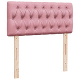 Box Spring Bed with Mattress Pink 90x190 cm Velvet 3286197