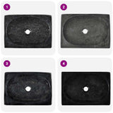 Sink Black 50x35x10 cm Marble 149166