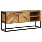 TV Cabinet Brown 110 x 30 x 50 cm Solid Acacia Wood 374111