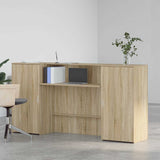 Reception Desk Sonoma Oak 200x50x103.5 cm Engineered Wood 3324216