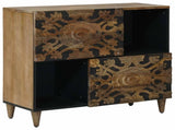 Sideboard with Storage Brown 80 x 33.5 x 75 cm Solid Mango Wood 4018359