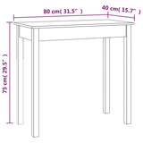Console Table 80x40x75 cm Solid Wood Pine 814244