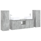 Bathroom Furniture Set 5 pcs Concrete Grey 33 x 34.5 x 100 cm 3405996