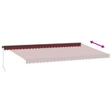 Manual Retractable Awning Burgundy 600x350 cm 3215010