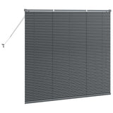 Venetian Blinds Manual Dark Grey 130 x 150 cm Aluminium 42006057