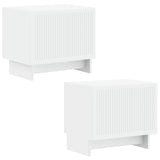 TV Cabinet White Engineered Wood 896015