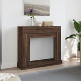 Fireplace Surround Brown Oak 100x30x87.5 cm Engineered Wood 854568