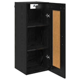 Wall Mounted Cabinet Black Oak 34.5 x 34 x 90 cm 882438