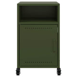 Bedside Cabinets 2 pcs Olive Green 36x39x59 cm Steel 846725