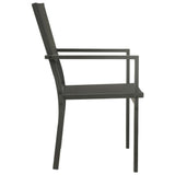 Outdoor Dining Set Black and Anthracite 3073516
