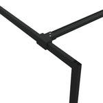 Walk-in Shower Wall Black 140x195 cm Clear ESG Glass 152149
