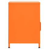 Nightstand Orange 35x35x51 cm Steel 336219