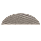 Stair Mats Self-adhesive Sisal-Look 30 pcs 56x17x3 cm Silver 3365859