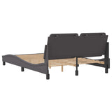 Bed Frame without Mattress "Zadar" Grey 140x190 cm Faux Leather 3208180