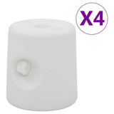 47688 Gazebo Weights 4 pcs PE White