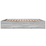 Bed Frame without Mattress Grey Sonoma 180x200 cm Super King 3280998
