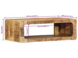 TV Cabinet with Shelf Brown 60 x 30 x 25 cm Solid Mango wood 4104529