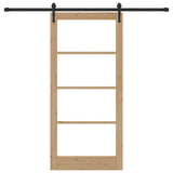 Sliding Door Manual ORKDAL Brown 93 x 202 cm Wood and metal 3332483