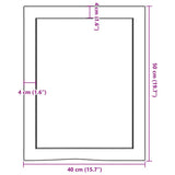 Bathroom Countertop 40x50x cm Untreated Solid Wood 3156001