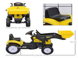 Pedal Go Kart Ride On Excavator W/ Front Loader Digger Four Wheels Child Toy, for 3 Years Old T3398P348052