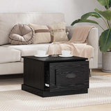 Coffee Table Black Oak 50 x 50 x 35 cm Engineered Wood 881372