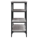 Console Table with Shelves Grey Sonoma 100x35x75 cm 837790