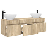 Bathroom Cabinet Set 3 pcs Sonoma Oak 49 x 44.5 x 66.5 cm 3405759
