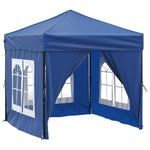 ZNTS Folding Party Tent with Sidewalls Blue 2x2 m 93500