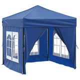 ZNTS Folding Party Tent with Sidewalls Blue 2x2 m 93500