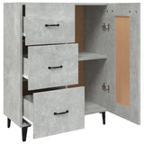 Sideboard Concrete Grey 69.5x34x90 cm Engineered Wood 812235