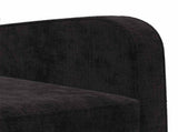 Armchair Black Chenille 42043445