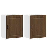 Kitchen Wall Cabinets 2 pcs Porto Brown Oak Engineered Wood 854052