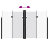 ZNTS Retractable Side Awning White 200x600 cm 4004661