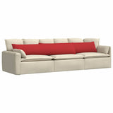 Sofa Pillows 2 pcs Red 200 x 40 cm Fabric 42013880