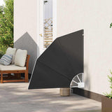 Balcony Privacy Screen 115 x 115 cm Polyester Anthracite 42000905