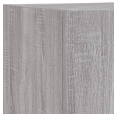 5 Piece TV Wall Units with LED Grey Sonoma Engineered Wood 3216602