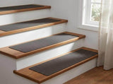 Stair Mats 15 pcs 76 x 20 cm Black Mesh Pattern Polyester 42054629