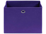 Storage Boxes 10 pcs Non-woven Fabric 28x28x28 cm Purple 325213