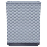 Planters 2 pcs Light Grey 30x30x37 cm Polypropylene 364181