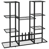 Flower Stand 94.5x25x89 cm Black Iron 343119