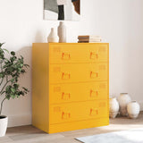 Sideboard Mustard Yellow 67x39x83 cm Steel 841682