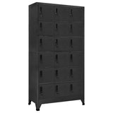 Locker Cabinet Anthracite 90x40x180 cm Steel 339831
