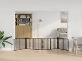 Dog Gate 4 pcs Black 80 x 60 cm Galvanised Steel 892010