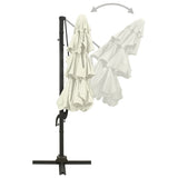 4-Tier Garden Parasol with Aluminium Pole Sand 3x3 m 313828