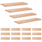 Stair Treads 16 pcs 100 x 30 x 2 cm Natural Solid Beech Wood 3446409