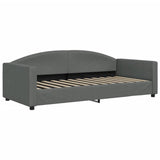 Daybed with Trundle and Drawers Dark Grey 90x190 cm Fabric 3197264